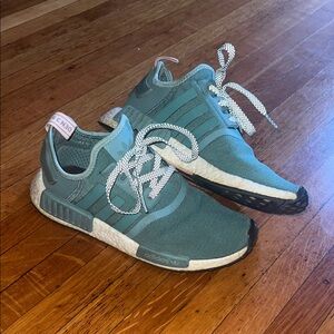 adidas Women's Teal Knit NMD R1 Sneakers